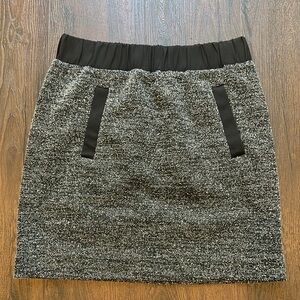 Loft Elegant Black and Gray Women's Skirt